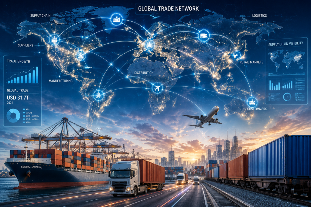 global-trade-routes-and-supply-chain-networks Global trade routes and supply chain networks