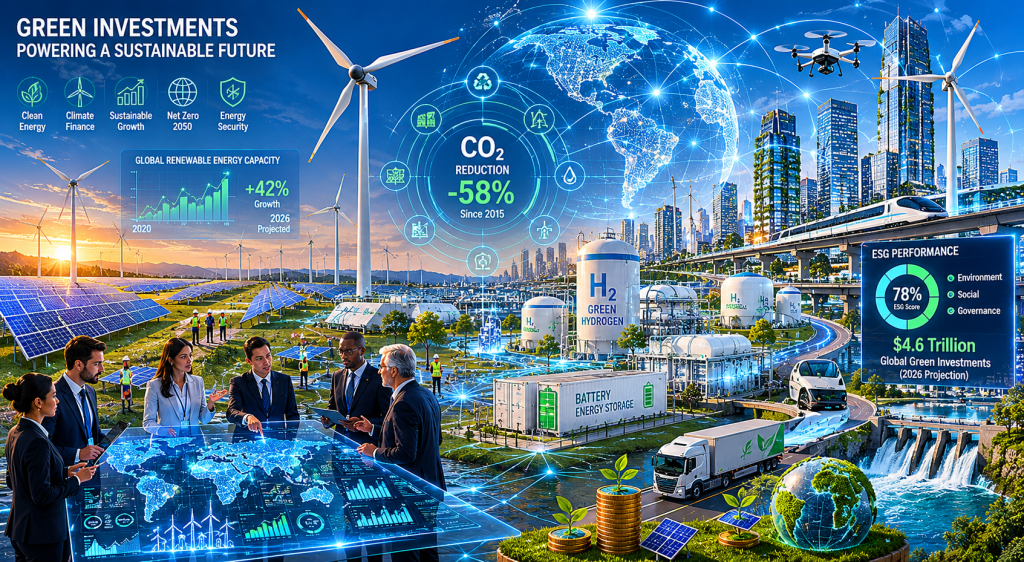 Renewable energy infrastructure and green investments